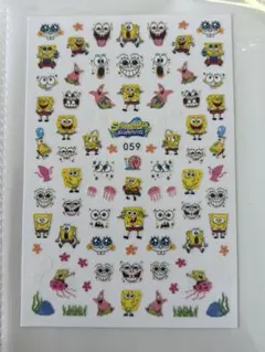 スポンジボブ　ネイルシール