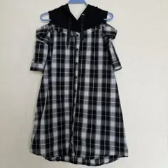 ちゃこ様 美品　ラブトキシック 夏秋　肩出し　重ね着風 ワンピース　150 黒