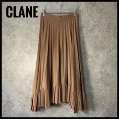 CLANE プリーツスカート クラネ キャメル ベージュ ロング サイズ1 S