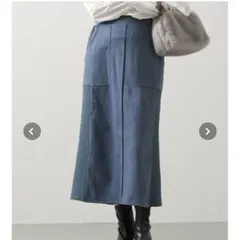 ☆新品未使用タグ付き☆グレディブリリアン　スエード×リブ切替タイトスカート