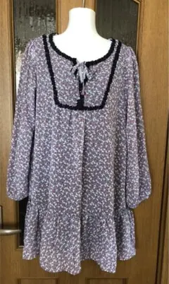 ハッシュアッシュ 小花柄のチュニック 美品！