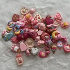 ピンクのデコパーツ ホイップデコ 50個