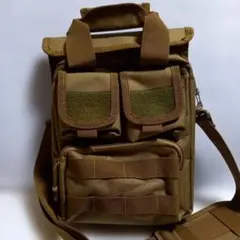 (未使用)ミリタリースタイル ユーティリティ ショルダーバッグ 2Wayバッグ