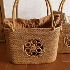 【新品】バリ島 アタバッグ ブラウン アジアン雑貨