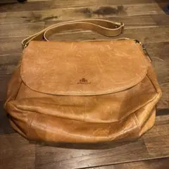 ROWALLAN レザーショルダーバッグ ブラウン ※送料込