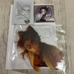 鬼滅の刃アクリルスタンド ランダムカード　缶バッジ　胡蝶しのぶ　3点セット