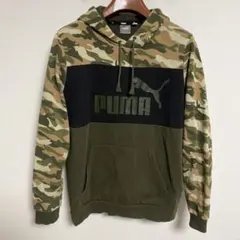 PUMA プーマ カモフラージュ フード付きスウェットパーカー M