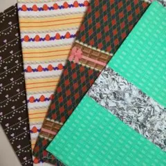 シーチング生地 110×49㎝ ４枚セット売り ２m分 １セットのみ