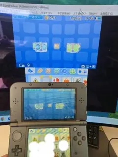 ニンテンドー3DS LL ブラック 本体　偽トロキャプチャー　IPS液晶