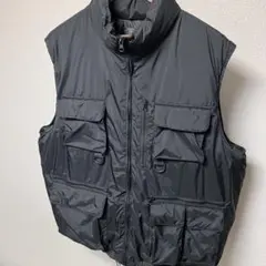 中綿ミリタリーベスト フロントジップ オーバーサイズ