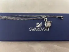 SWAROVSKI スワロフスキー スワン ネックレス クリスタル 箱付き 美品