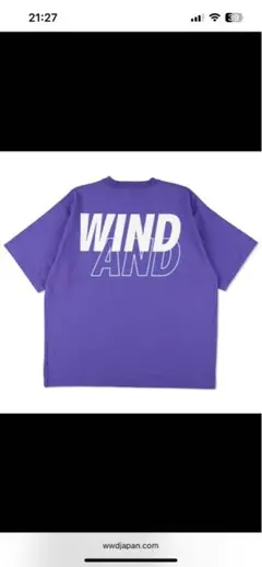 wind and seaxChampion コラボTシャツ パープルのサムネイル