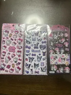 キャンディグリッターステッカー ドロップジュエリーシール キティクロミマイメロ