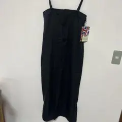 新品　ブラックキャミワンピース ロング