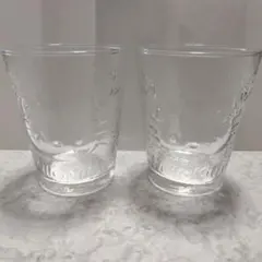 ハローキティ エンボス加工 ガラスコップ 2個セット