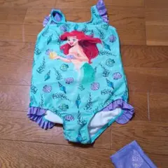 アリエル 水着セット 女の子用 ラッシュガード付
