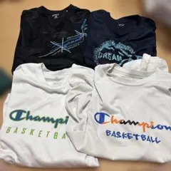 Champion asics BASKETBALL Tシャツ　ロンT4枚セット