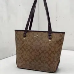 COACH/コーチ F38984 シグネチャー 総柄 トートバッグ PVC - メルカリ