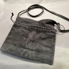 Hender Schme スエード サコッシュ グレー 巾着型 - メルカリ