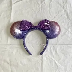 ミニー　カチューシャ　スパンコール　ディズニー