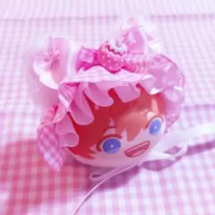 おまんじゅう ヘッドドレス 猫耳 ピンク