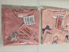 【新品】CuteParadise女児110長袖カットソー・Tシャツ2枚セット