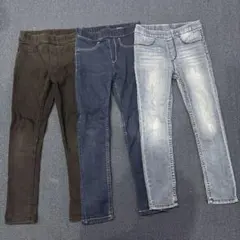 H&M デニム　120サイズ　3本セット