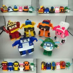 Robocar Poli 変形ロボットフィギュア 6体セットのサムネイル