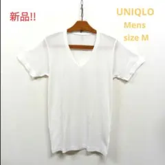 新品!!UNIQLO/ユニクロ　ドライデオドラントメッシュVネックT　半袖