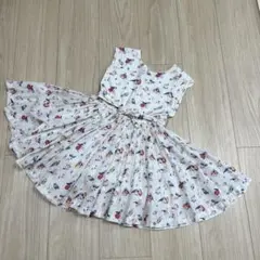 Cath Kids　小鳥柄ワンピース　2-3y98のサムネイル