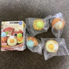 すみっコぐらし　パンとモフもふすみっコ　スクイーズ マスコット　全4種類セット