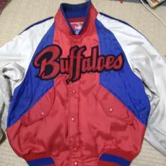 当時物☆大阪近鉄バファローズ☆スタジャン☆ジャンパー☆ネイビー/レッド☆中古品 大阪近鉄バファローズ スタジアムジャンパー オリックス