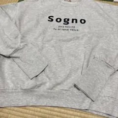 しまむら　ilsolore 陽さん　ロゴプリントプルオーバー L