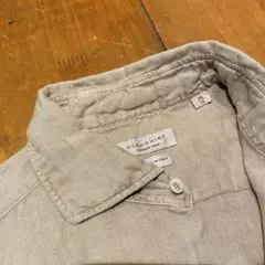 イタリア製 Glanshirt グランシャツ 半袖リネンシャツ 38 ベージュ
