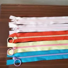 カラフル ファスナー チャック 20cm 5本