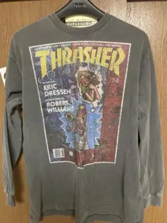 THRASHER ロングスリーブTシャツ グレーのサムネイル