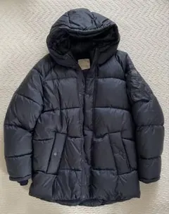 ZARA kids 164cm中綿コート　フード付き　ネイビー