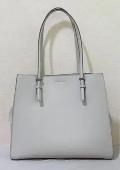 CHARLES & KEITH クラシックダブルハンドル トートバッグ グレー