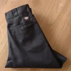 Dickies 874BKワークパンツ/チノ/黒/糊あり/古着/W32L32