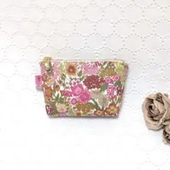 12cmファスナー　ミニポーチ　リバティ　タナローン・マーガレットアニー