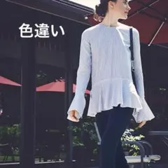 Theory Lexanda Mason ペムラムベルスリーブブラウス 3.1万のサムネイル