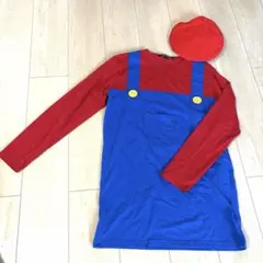 マリオ コスチューム Mサイズ 帽子付き　ユニバ　USJのサムネイル