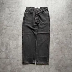 【W36 L32】00s usa levi's ブラック 550