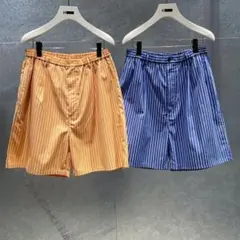H トーマスメイソンストライプショートパンツ　ブルー　サイズSのサムネイル