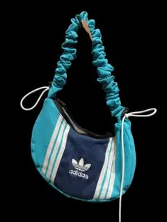 adidas ショルダーバッグ ターコイズブルー 2way 再構築