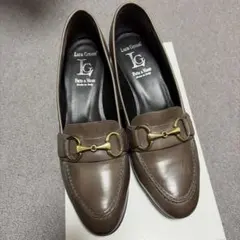 Luca Grossi ブラウン　ヒール　ローファー　38