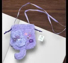 ☆ハンドメイド　スマホショルダーバッグ　パープル1☆