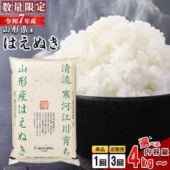 令和7年産 山形県産 はえぬき 10kg 白米のサムネイル