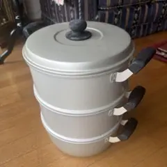 アルミ製 蓋付き鍋 食缶 5個セット 学校給食 昭和レトロ ゴールド 11