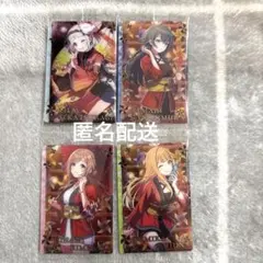 学園アイドルマスター ウエハースカード リーリヤ　手毬　莉波　清夏　4枚